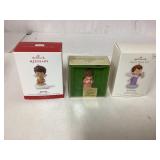 Three Hallmark Keepsake Ornaments