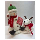 Hallmark Holiday Plush Snowman and Reindeer Decor