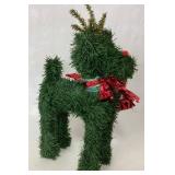 2Rudolph Christmas Decoration with Bow, 7 Inches x