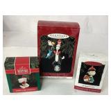 Hallmark Keepsake Ornaments Set of 3 with Original