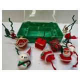 Christmas Decorations with Green Storage Box