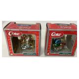 Coca-Cola Christmas Ornament Set in Original Boxes