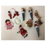 Vintage Ornament Lot with Various Designs