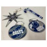 Indianapolis Colts Christmas Ornament Lot