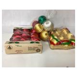 Vintage Satin-Sheen Christmas Ornaments