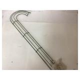 Green Metal Wire Candy Cane Frame Approximately 28