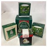 Five Hallmark Keepsake Ornaments in Original Boxes