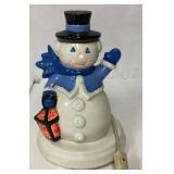 Approximately 10-Inch Tall Lighted Snowman Decorat