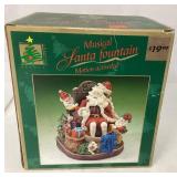 Musical Santa Fountain Motion Activated Christmas