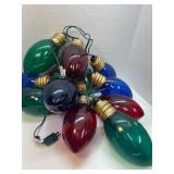 String of Oversized Multicolor Decorative Christma