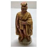 Mini Decanter Depicting Kamehameha, 5 1/2 Inches T