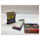 Jeff Gordon Note Pads and Playing Cards Set