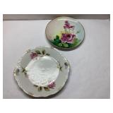 Haviland France Porcelain Plates with Floral Motif