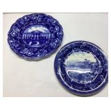 Blue and White Plates: White House Plate (10 Inche