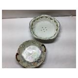 Two Decorative Porcelain Bowls with Floral Designs