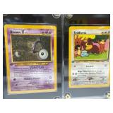 First Edition Pokemon Cards: Unown M and Teddiursa