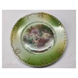 Decorative Porcelain Plate with Hand-Painted Roman