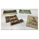 Vintage Post Cards and Stamps Collection