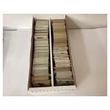 Almost Full Box of Unchecked Baseball Cards in Car