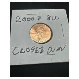 2000 P Lincoln Memorial Cent With Closed AM