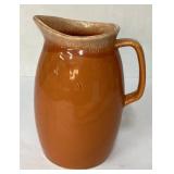 Orange Glazed Oven Proof Ceramic Pitcher, USA, 9 I