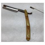 Straight Razor Approximately 9 Inches Long and Sti