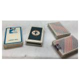 4 Vintage Airlines Playing Card Decks Including On