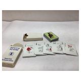 Vintage Card Decks with Safety Slogan and Animal I