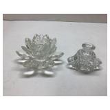 Clear Glass Decorative Items ï¿½ Lotus Candleholder