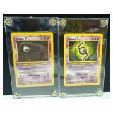 First Edition Pokemon Cards: Unown C & Unown S in