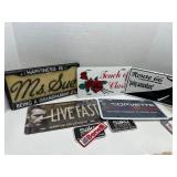 License Plates, Vanity Plates, and Patches