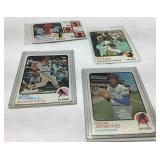 4 1973 Topps Baseball Cards Featuring Notable Play