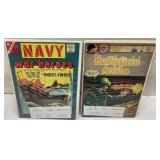 Two Vintage War Comics: Navy War Heroes and Battle
