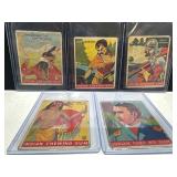 Five Indian Chewing Gum Trading Cards in Sleeves
