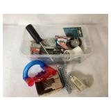 Junk Drawer Lot with Hardware and Assorted Items