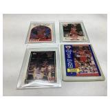 Four Michael Jordan Basketball Trading Cards