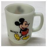 White Fire-King Mickey Mouse Mug, Approximately 4