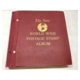The New World Wide Postage Stamp Album With Stamps