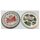 Two Decorative Plates: 1776-1976 Bicentennial and