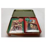 Coca-Cola Nostalgia Playing Cards Tin Set With Two