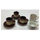 Ceramic Cups and Saucers with Miscellaneous Additi