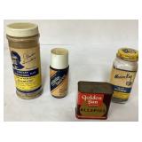 Vintage Spice Containers from Various Brands