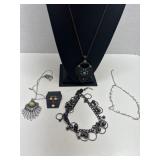 4 Costume Jewelry Necklaces With Various Designs