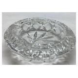 Crystal Ashtray Approximately 7 Inches Wide
