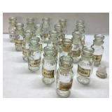 Vintage Glass Spice Bottles, Approximately 4 Inche