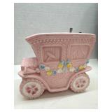 Napco Baby Planter in Pink Carriage Design