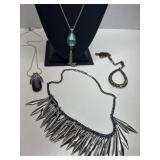 4 Costume Jewelry Necklaces in Assorted Designs