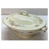 Homer Laughlin Covered Vegetable Bowl with Floral