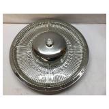 14-Inch Divided Serving Platter with Lid and Glass