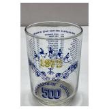 1972 Indianapolis 500 Commemorative Glass, Approxi